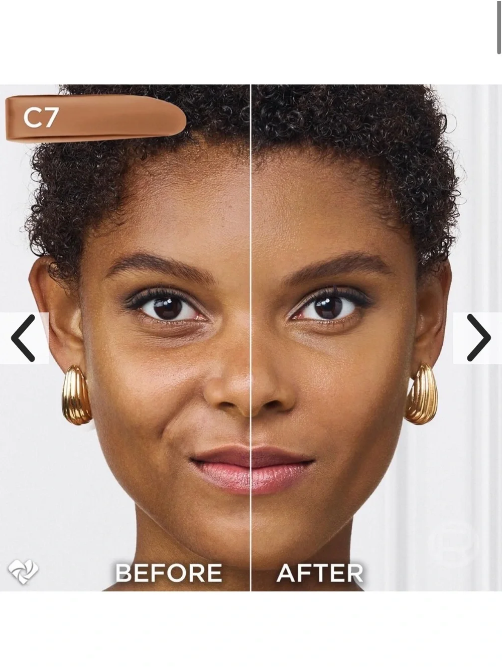 L'Oreal True Match Foundation C7 Cool Medium Deep - Warm Brown Shade